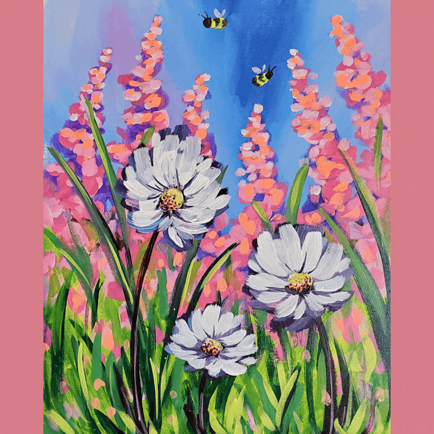 Join us to paint Springtime Meadow at Jersey Girl Brewing!